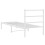 VidaXL vidaXL Metal Bed Frame with Headboard Bed Base White 75x190 cm Small Single 7