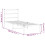 VidaXL vidaXL Metal Bed Frame with Headboard Bed Base White 75x190 cm Small Single 10