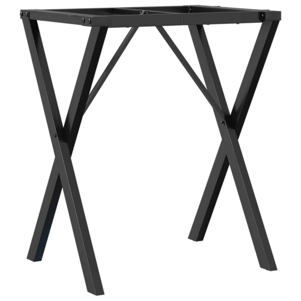 vidaXL Dining Table Legs X-Frame Desk Legs Metal Furniture Legs Cast Iron