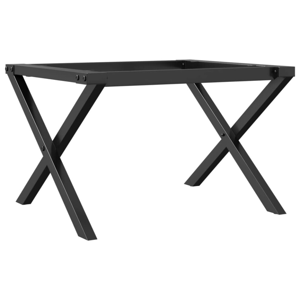 vidaXL Coffee Table Legs X-Frame Desk Legs DIY Metal Furniture Legs Steel
