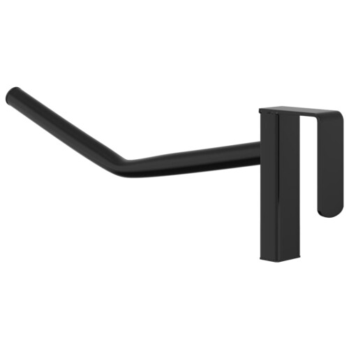 VidaXL vidaXL Saddle Rack & Bridle Hook Single Arm Portable Saddle Stand Black Iron