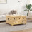 VidaXL vidaXL Storage Box Blanket Box Storage Chest Toy Box Trunk Solid Wood Pine 3