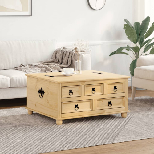 VidaXL vidaXL Storage Box Blanket Box Storage Chest Toy Box Trunk Solid Wood Pine 2