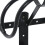 VidaXL vidaXL Bridle Rack Wall Mounted Saddle Rack Saddle Stand Holder Black Iron 7