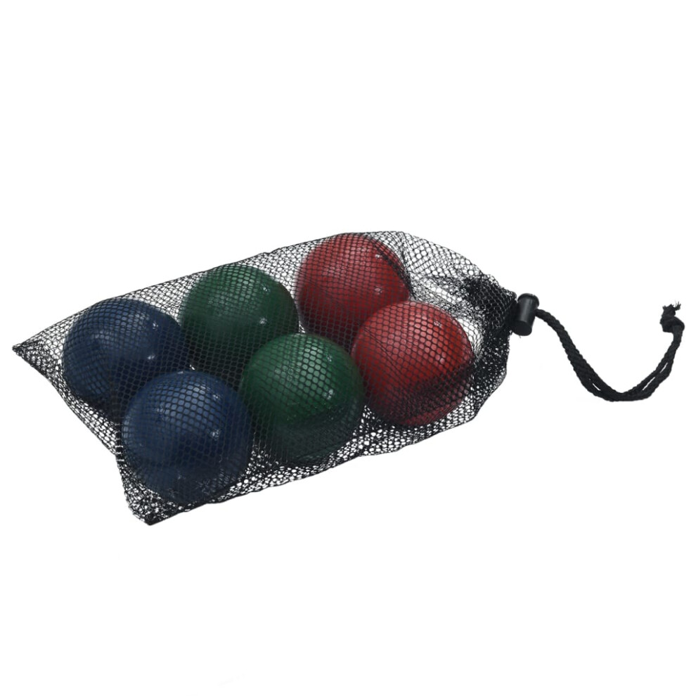 vidaXL Bocce Ball Set 8 Piece with Carrying Bag Bocce Game Solid Pine Wood