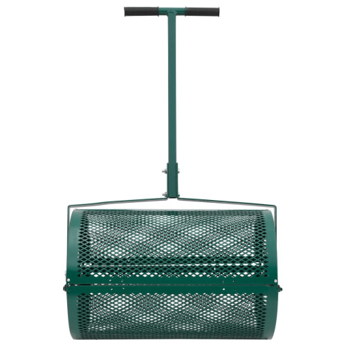 VidaXL vidaXL Compost Spreader Moss Spreader Manure Spreaders Roller Green Steel 1