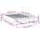 VidaXL vidaXL Bed Frame Bed Concrete Grey 120x190 cm Small Double Engineered Wood 10