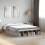 VidaXL vidaXL Bed Frame Bed Concrete Grey 120x190 cm Small Double Engineered Wood 3