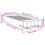 VidaXL vidaXL Bed Frame Home Bed Base Concrete Grey 90x190 cm Single Engineered Wood 10