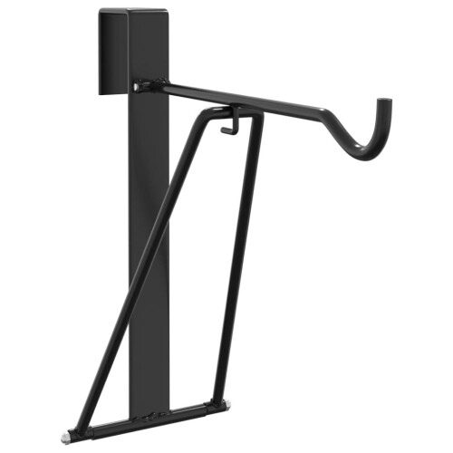 VidaXL vidaXL Foldable Saddle Rack Portable Saddle Stand Saddle Holder Black Steel