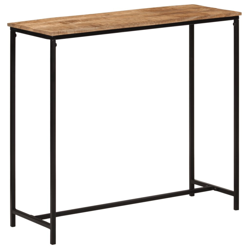 vidaXL Console Table Hallway Side Table End Table Solid Wood Mango and Iron