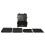 VidaXL vidaXL Wheeled Flight Case Black 58x45x27 cm PP Tool Box Protective Hard Case 2