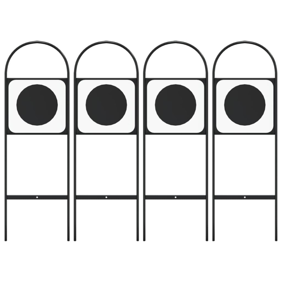 Vidaxl Dressage Markers Arena Marker Letters Signs Equestrian 4 Pcs Steel