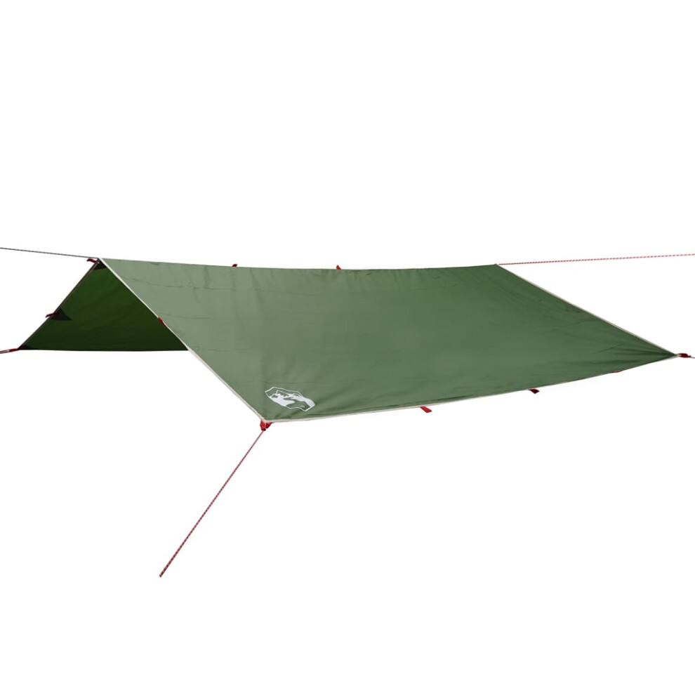 vidaXL Camping Tarp Outdoor Patio Tarpaulin Shelter Sunshade Green Waterproof