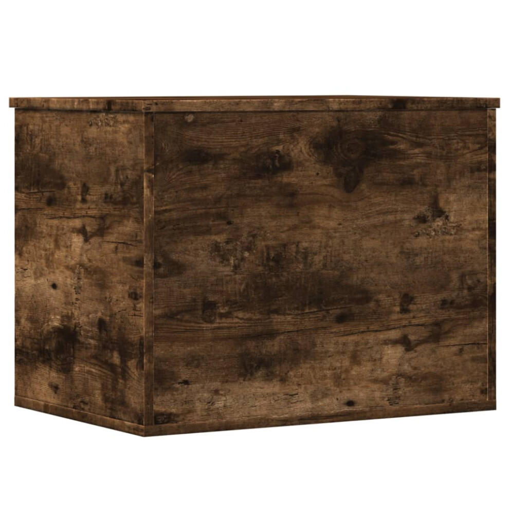 vidaXL Storage Box Blanket Box Storage Chest Box Smoked Oak Engineered Wood