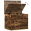 VidaXL vidaXL Storage Box Blanket Box Storage Chest Box Smoked Oak Engineered Wood 8