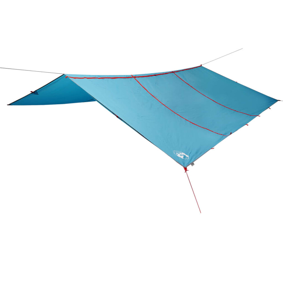vidaXL Camping Tarp Outdoor Patio Tarpaulin Shelter Sunshade Blue Waterproof
