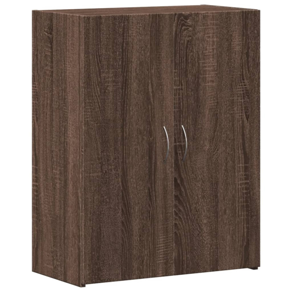 vidaXL File Cabinet File Storage Filing Cabinet Brown Oak Engineered Wood