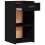 VidaXL vidaXL Bedside Cabinets Nightstand Bed Side Table 2 pcs Black Engineered Wood 5