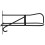 VidaXL vidaXL Saddle Rack Wall Mounted Saddle Stand Horse Saddle Pad Rack Black Iron 5