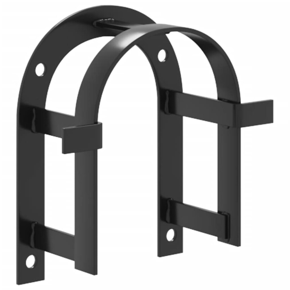 vidaXL Bridle Rack Wall Mounted Saddle Rack Saddle Stand Holder Black Iron