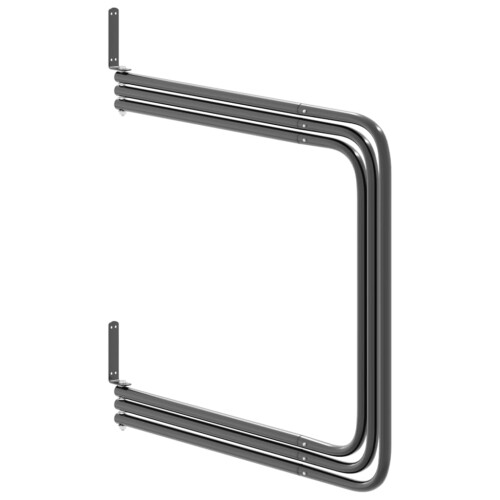 VidaXL vidaXL Saddle Pad Rack 3 Arms Saddle Pad Holder Saddle Blanket Rack Black Iron