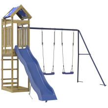 vidaXL Outdoor Playset Impregnated Wood Pine playset wooden playset