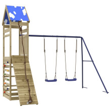 vidaXL Outdoor Playset Garden Playhouse Kids Playground Impregnated Wood Pine