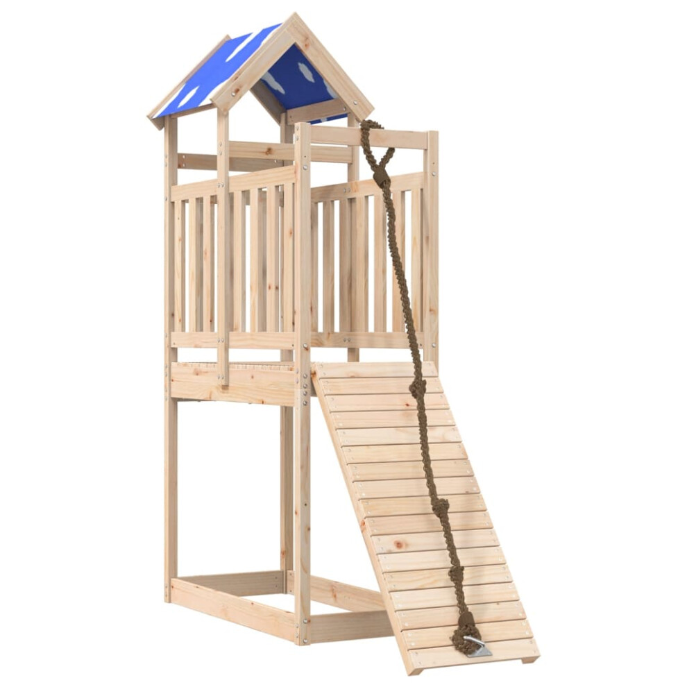 vidaXL Outdoor Playset Garden Playhouse Playground Equipment Solid Wood Pine