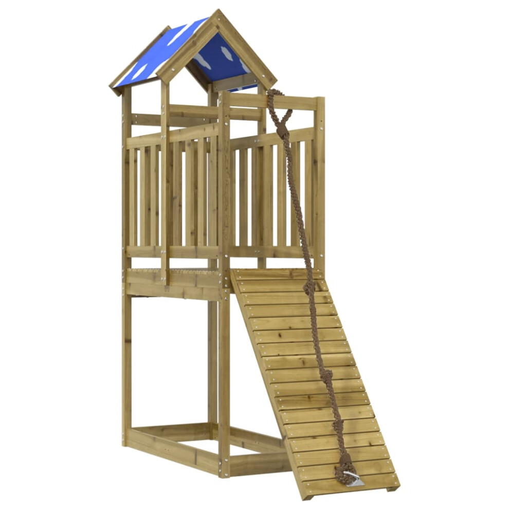 vidaXL Outdoor Playset Garden Playhouse Kids Playground Impregnated Wood Pine