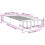 VidaXL vidaXL Bed Frame Bed Base Bedstead Concrete Grey 100x200 cm Engineered Wood 10
