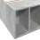 VidaXL vidaXL Bed Frame Bed Concrete Grey 75x190 cm Small Single Engineered Wood 7