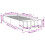 VidaXL vidaXL Bed Frame Bed Concrete Grey 75x190 cm Small Single Engineered Wood 4