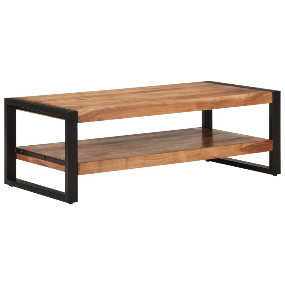 Vidaxl Coffee Table Dining Table Wooden Side Tea End Table Solid Wood Acacia