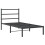 VidaXL vidaXL Metal Bed Frame with Headboard Bed Base Bedstead Black 90x190 cm Single 1
