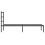 VidaXL vidaXL Metal Bed Frame with Headboard Bed Base Bedstead Black 90x190 cm Single 6
