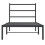VidaXL vidaXL Metal Bed Frame with Headboard Bed Base Bedstead Black 90x190 cm Single 5