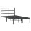 VidaXL vidaXL Metal Bed Frame with Headboard Bed Base Black 120x190 cm Small Double 2