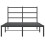 VidaXL vidaXL Metal Bed Frame with Headboard Bed Base Black 120x190 cm Small Double 5