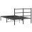 VidaXL vidaXL Metal Bed Frame with Headboard Bed Base Black 120x190 cm Small Double 7