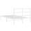 VidaXL vidaXL Metal Bed Frame with Headboard Bed Base White 120x190 cm Small Double 7