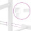 VidaXL vidaXL Metal Bed Frame with Headboard Bed Base White 120x190 cm Small Double 9