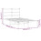 VidaXL vidaXL Metal Bed Frame with Headboard Bed Base White 120x190 cm Small Double 10