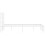 VidaXL vidaXL Metal Bed Frame with Headboard Bed Base White 120x190 cm Small Double 6
