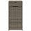 VidaXL vidaXL Gartenschrank Grau 55x55x111 cm Poly Rattan 7