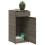 VidaXL vidaXL Gartenschrank Grau 55x55x111 cm Poly Rattan 5