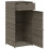 VidaXL vidaXL Gartenschrank Grau 55x55x111 cm Poly Rattan 6