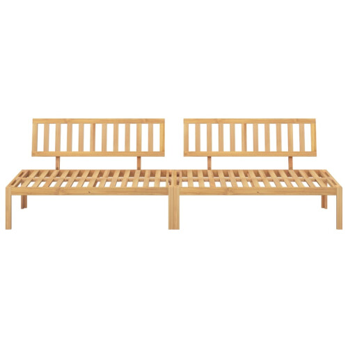 VidaXL vidaXL Garden Pallet Middle Sofas Outdoor Pallet Sofa 2 pcs Solid Wood Acacia 2