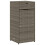 VidaXL vidaXL Gartenschrank Grau 55x55x111 cm Poly Rattan 2