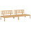 VidaXL vidaXL Garden Pallet Middle Sofas Outdoor Pallet Sofa 2 pcs Solid Wood Acacia 2